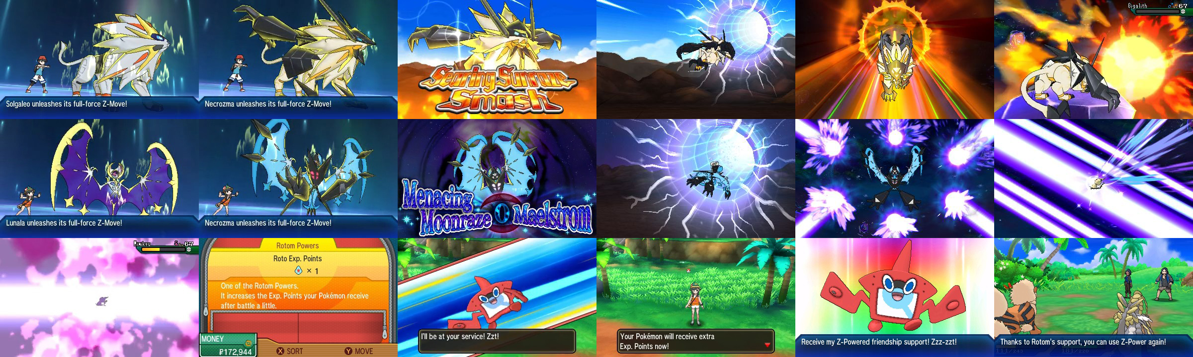 Pokémon Ultra Sun & Moon Reveals New Solgaleo And Lunala Z-Moves